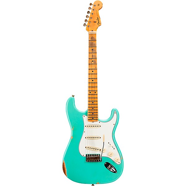 Fender Custom Shop Limited-Edition Tomatillo Stratocaster Special Relic Electric Guitar Super Faded Aged Seafoam Green