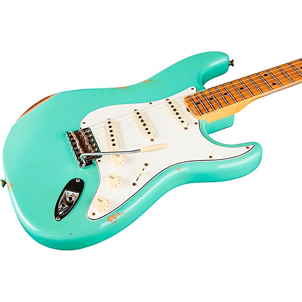 Fender Custom Shop Limited-Edition Tomatillo Stratocaster Special Relic Electric Guitar Super Faded Aged Seafoam Green