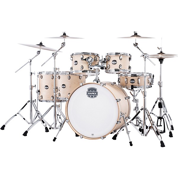 Mapex Mars Maple Studioease 6-Piece Shell Pack With 22" Bass Drum Natural Satin