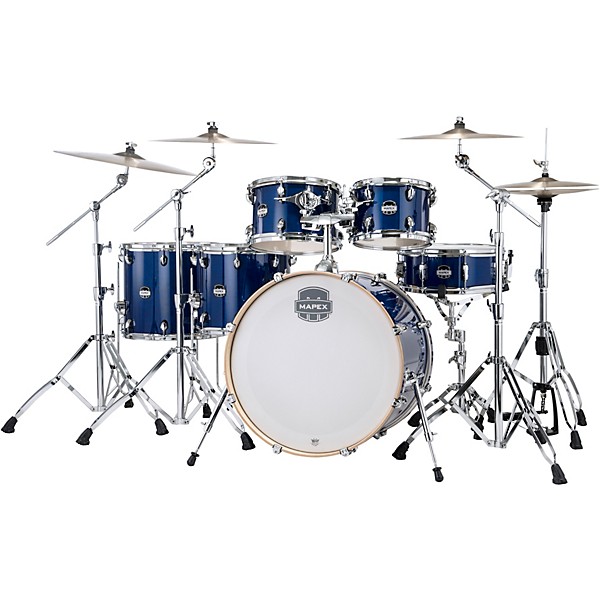 Mapex Mars Maple Studioease 6-Piece Shell Pack With 22" Bass Drum Midnight Blue