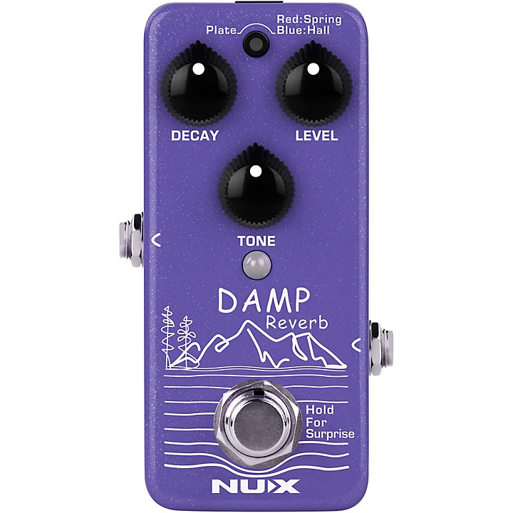 NUX NRV3 Damp Mini Pedal with Three Classic Reverb Models Effects
