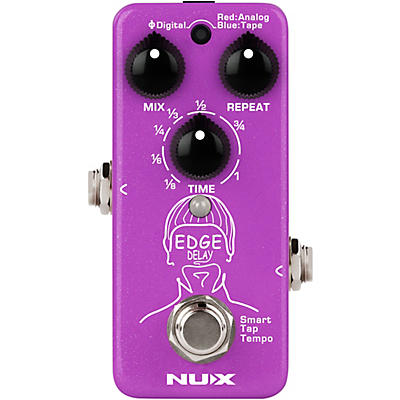 Nux Ndd-3 Edge Mini Pedal With Three Delay Types And Smart Tap Temp Effects Pedal Purple for sale