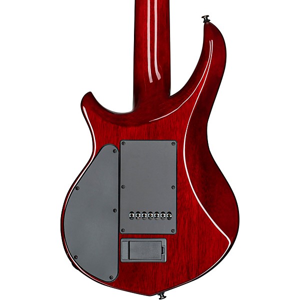 Sterling by Music Man Majesty With DiMarzio Pickups 7-String Electric Guitar Blood Orange Burst