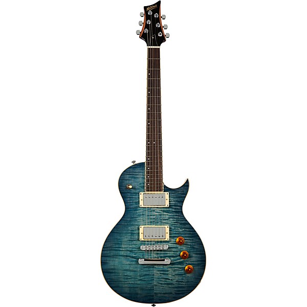 Open Box Mitchell MS470 Mahogany Body Electric Guitar Level 2 Denim Blue Burst 197881158613