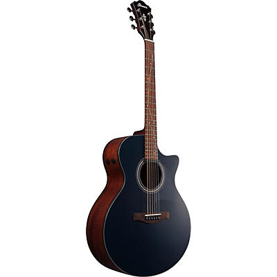 Ibanez Ae275 Sitka Spruce-Okoume Acoustic-Electric Guitar Dark Tide Blue Flat for sale