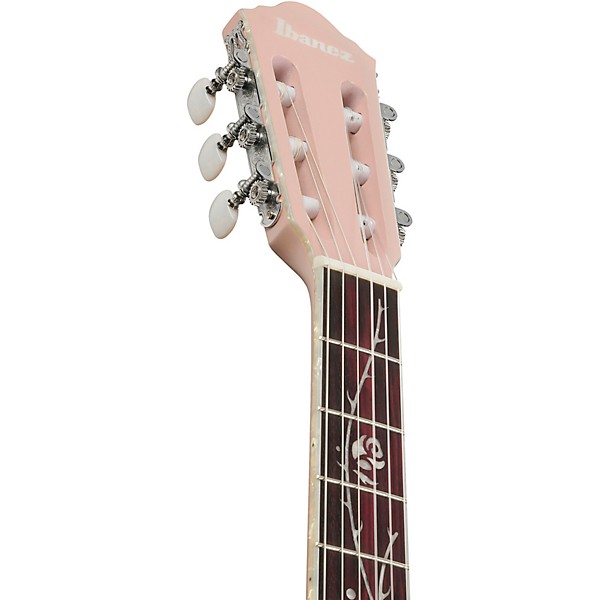 Ibanez TOD10N Tim Henson Signature Nylon-String Acoustic-Electric Guitar - Pearl Pink Flat