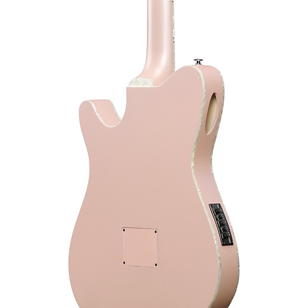 Ibanez TOD10N Tim Henson Signature Nylon-String Acoustic-Electric Guitar - Pearl Pink Flat