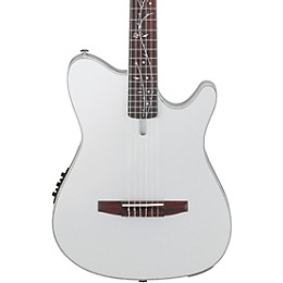Ibanez TOD10N Tim Henson Signature Nylon-String Acoustic-Electric Guitar - Silver Metallic Flat