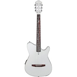 Ibanez TOD10N Tim Henson Signature Nylon-String Acoustic-Electric Guitar - Silver Metallic Flat