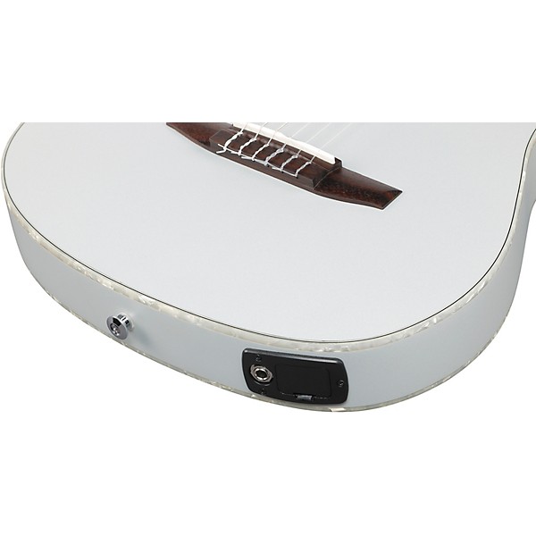 Ibanez TOD10N Tim Henson Signature Nylon-String Acoustic-Electric Guitar - Silver Metallic Flat