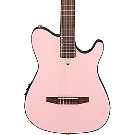 Ibanez FRH10N Nylon-String Acoustic-Electric G... Ibanez FRH10N Nylon-String Acoustic-Electric Guitar Rose Gold Metallic Flat