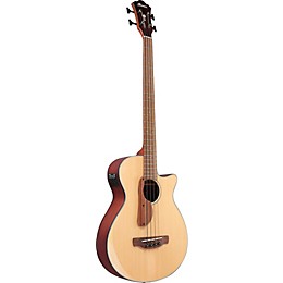 Open Box Ibanez AEGB30E Spruce-Sapele Acoustic-Electric Bass Guitar Level 1 Natural