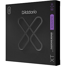 D'Addario XT Phosphor Bronze Coated Acoustic Guitar Strings - 3 Pack 11 - 52