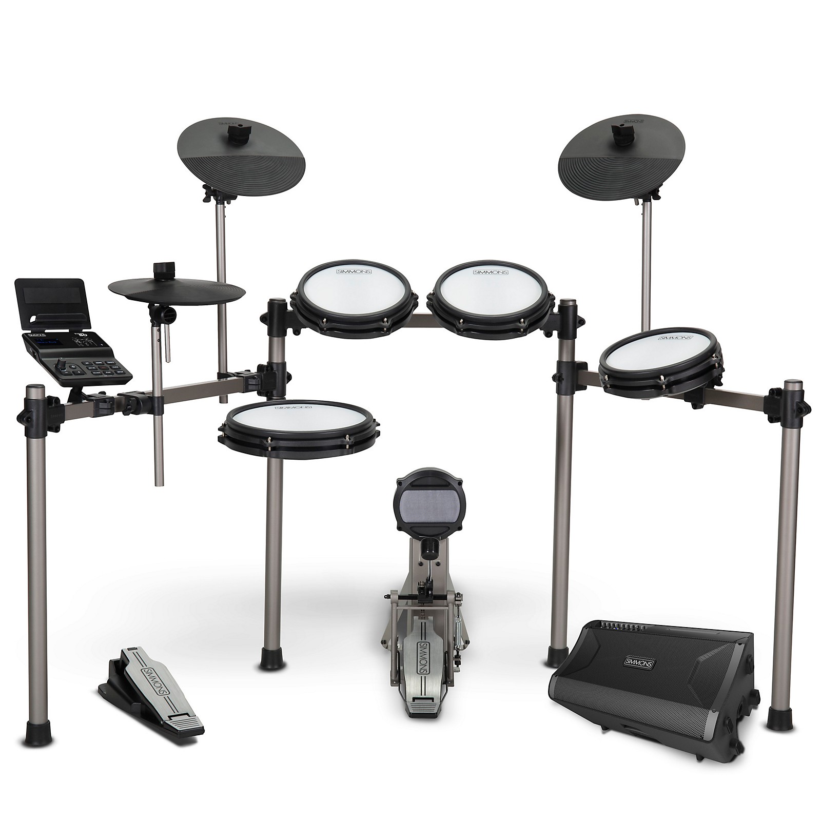 Simmons Titan 50 Electronic Drum Kit With Mesh Pads, Bluetooth and