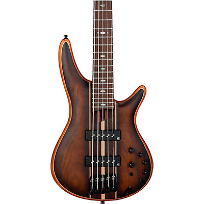 Ibanez Premium Sr1355b 5-String Electric Bass Dual Mocha Burst Flat for sale