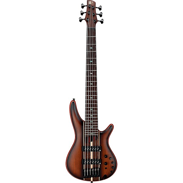 Ibanez Premium SR1356B 6-String Electric Bass Dual Mocha Burst Flat