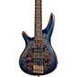Ibanez Premium SR2605L Left-Handed 5-String Electric Bass Guitar Cerulean Blue Burst thumbnail