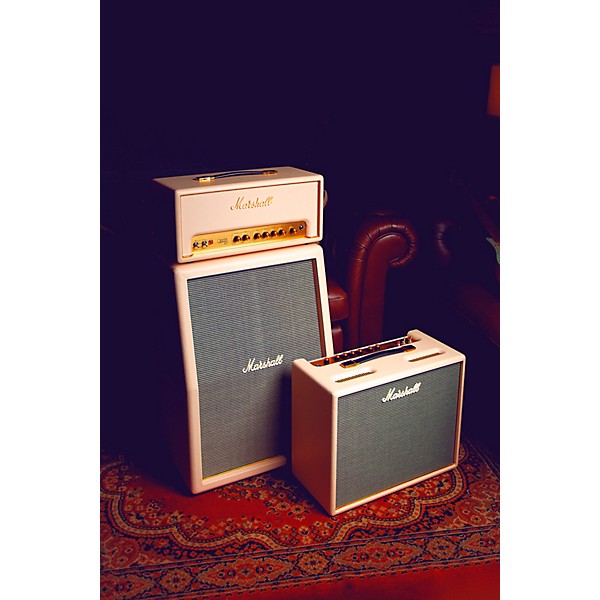 Marshall Limited-Edition Cream Origin212A 2x12 160W Guitar Speaker Cabinet Cream