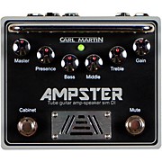 Carl Martin Ampster Tube Guitar Amp Speaker Sim Di Effects Pedal Black for sale