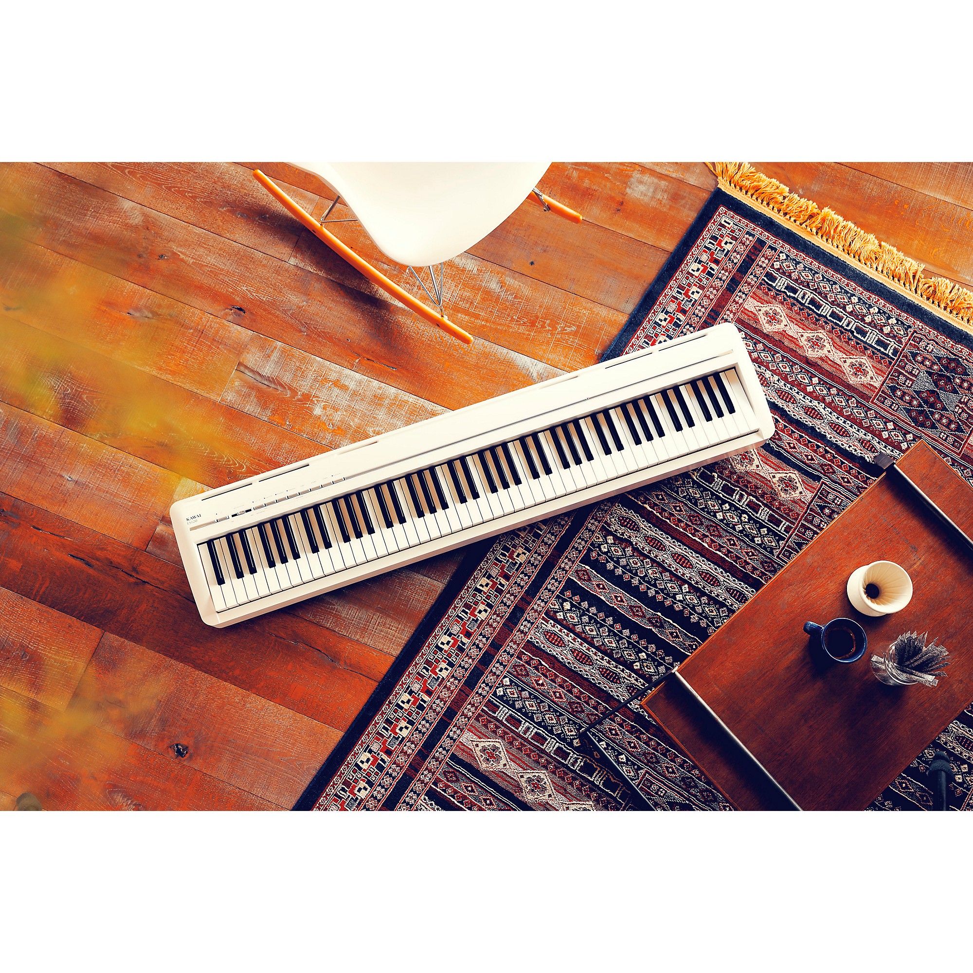 Kawai ES120 88-Key Digital Piano With Speakers White Kawai ES120 88-Key Digital Piano With Speakers White
