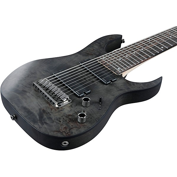 Ibanez RG9PB RG Axe Design Lab 9-String Electric Guitar Transparent Gray Flat