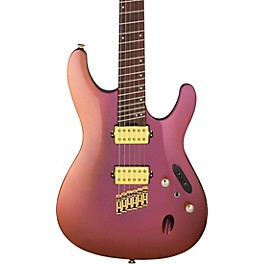 Ibanez SML721 S Axe Design Lab Multi-Scale Electric Guitar Rose Gold Chameleon