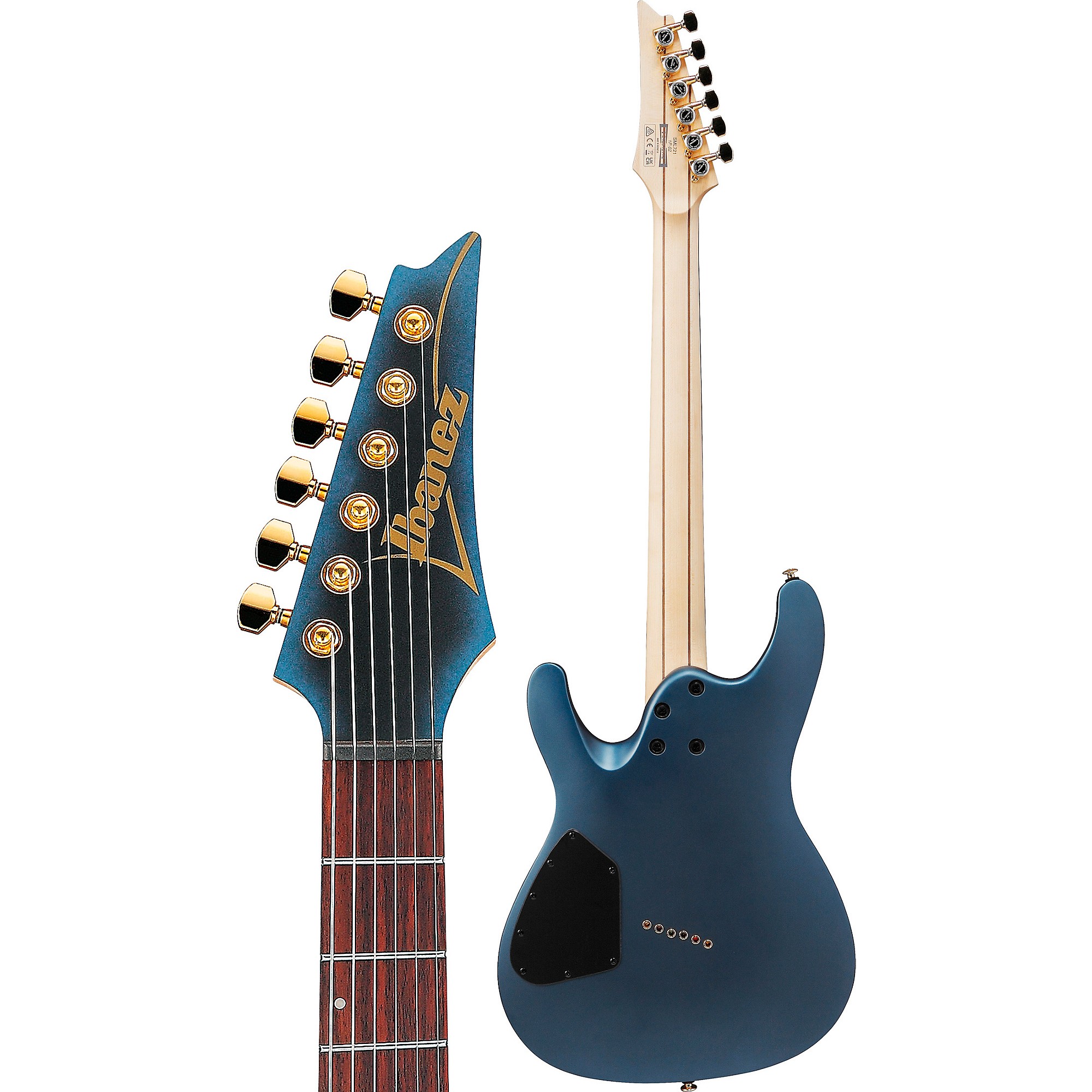 Ibanez SML721 S Axe Design Lab Multi-Scale Electric Guitar Midnight Arctic  Ocean Matte