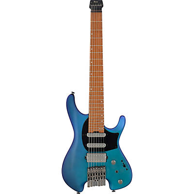 Ibanez Q547 7-String Electric Guitar Blue Chameleon Metallic Matte for sale