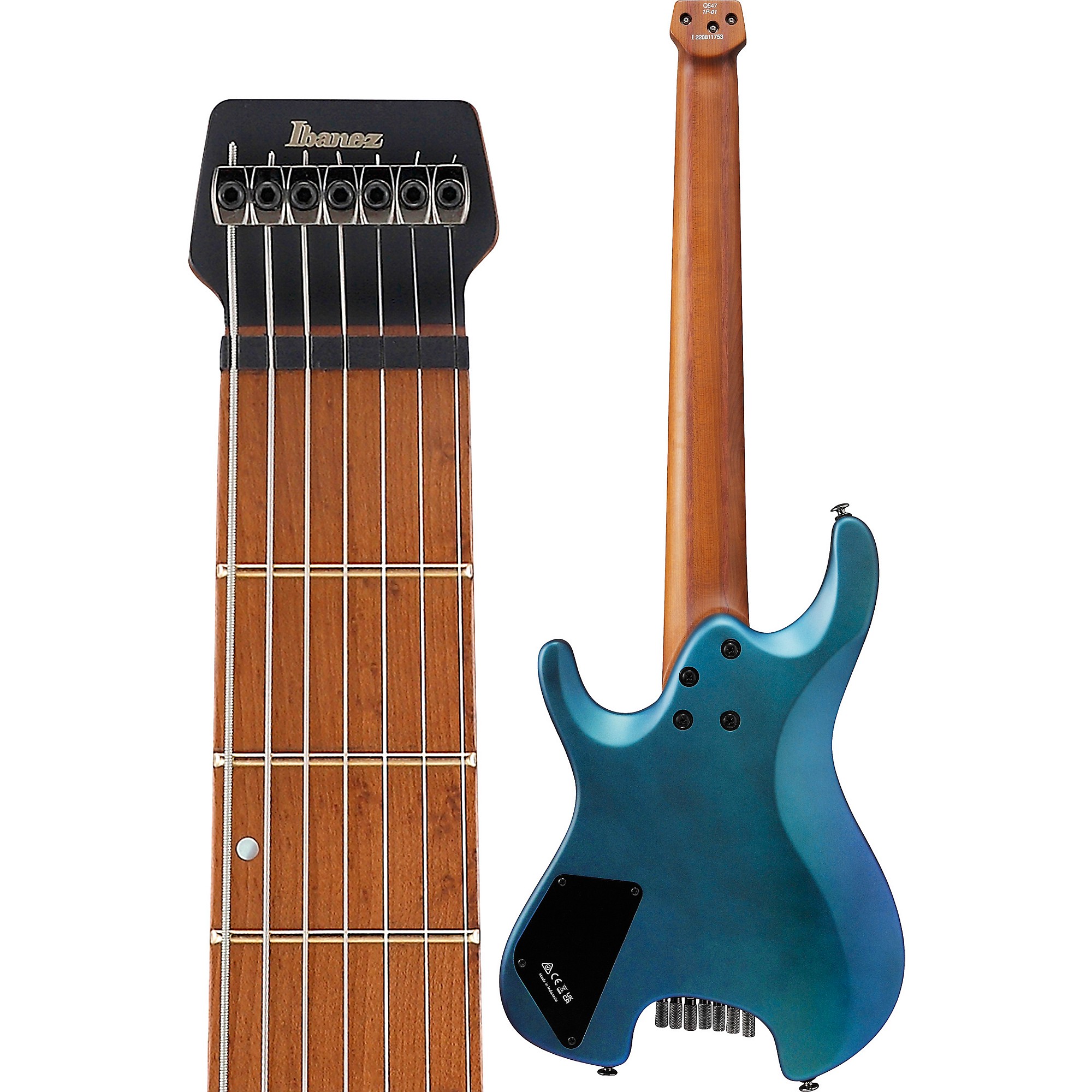 Ibanez Q547 7-String Electric Guitar Blue Chameleon Metallic