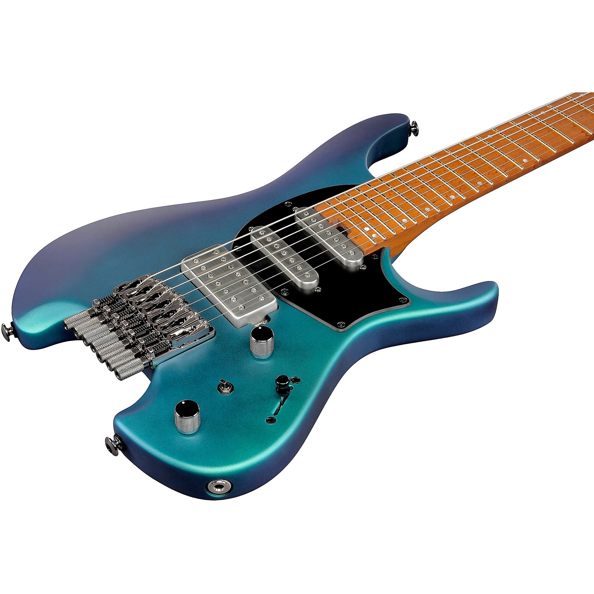 Ibanez ギターテーブル Ibanez Q547 7-String Electric Guitar Blue Chameleon Metallic