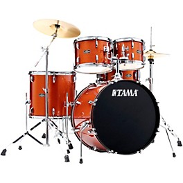 TAMA Stagestar 5-Piece Complete Drum S... TAMA Stagestar 5-Piece Complete Drum Set With 22" Bass Drum Scorched Copper Sparkle