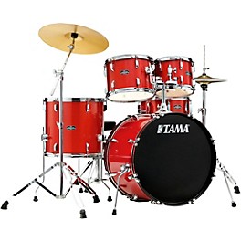 TAMA Stagestar 5-Piece Complete Drum Set Wit... TAMA Stagestar 5-Piece Complete Drum Set With 22" Bass Drum Candy Red Sparkle