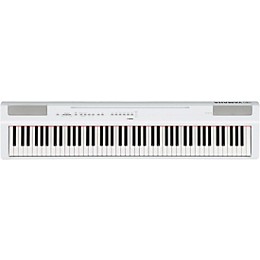 Yamaha P-125A Digital Piano With Wooden Stand and LP-1 Pedal Unit White