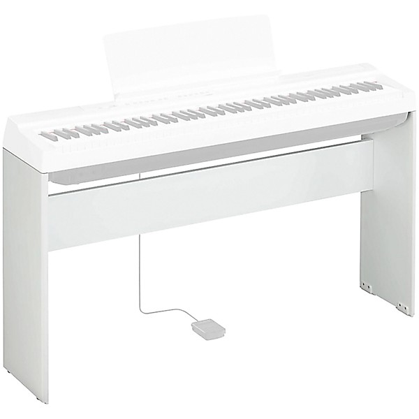 Yamaha P-125A Digital Piano With Wooden Stand and LP-1 Pedal Unit White