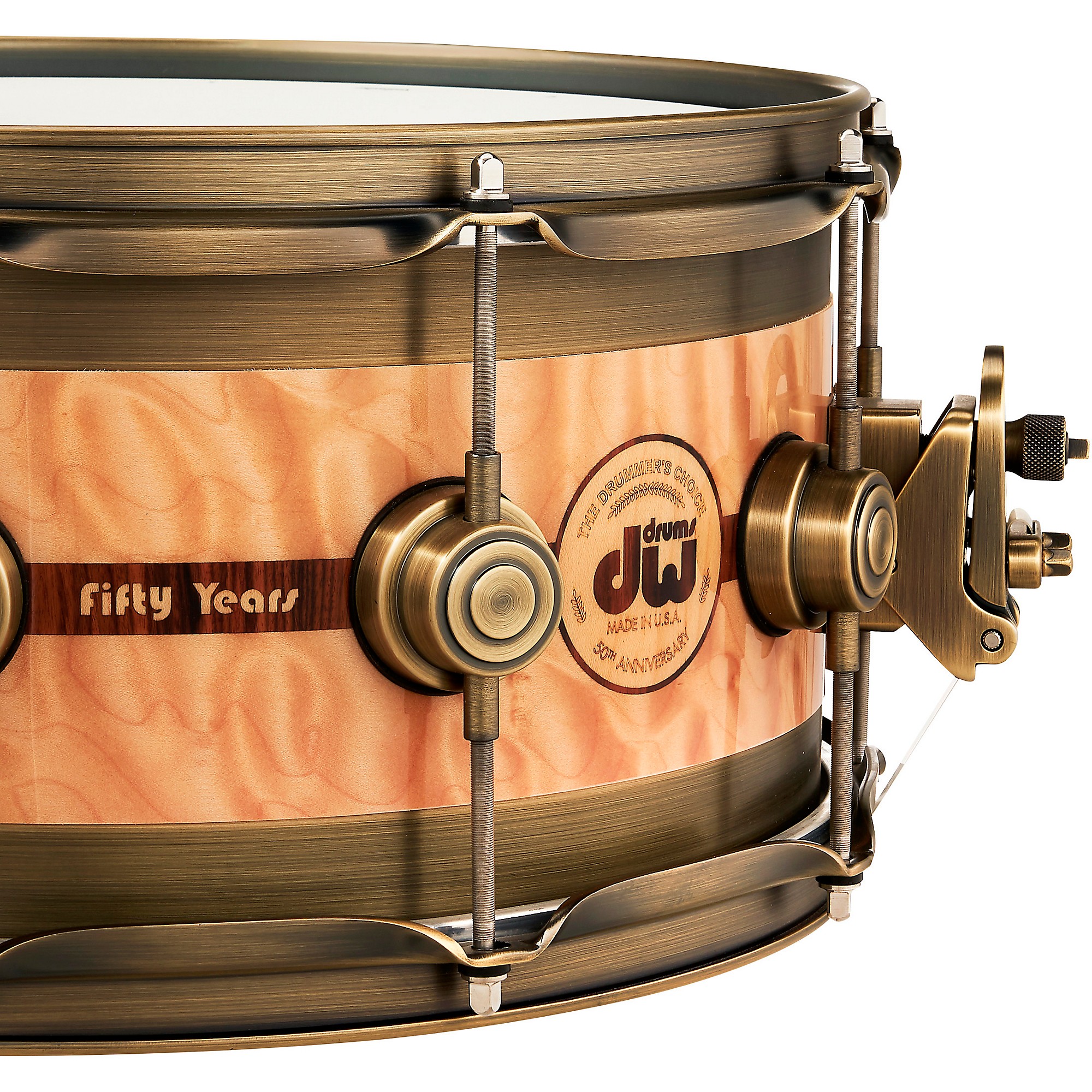 DW 50th Anniversary Edge Snare Drum With Bag 14 x 6.5 in