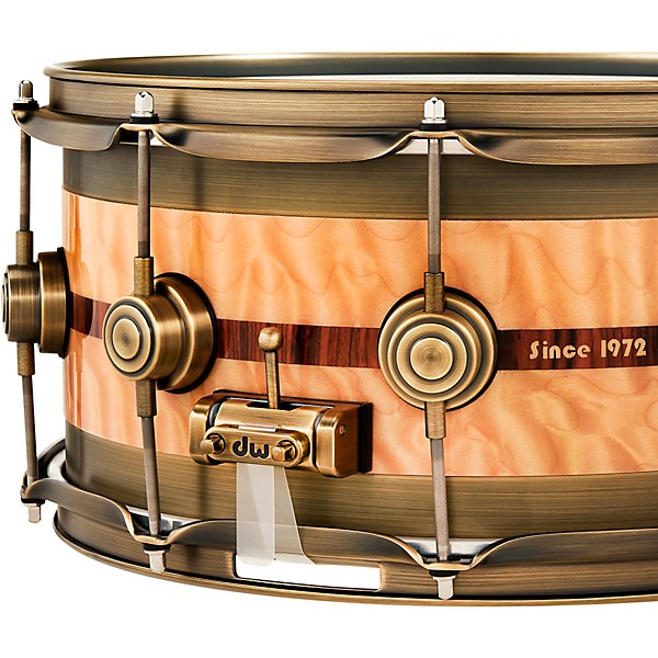 DW Collector's Carbon Fiber Edge 5.5x14 Snare w/Gold HW