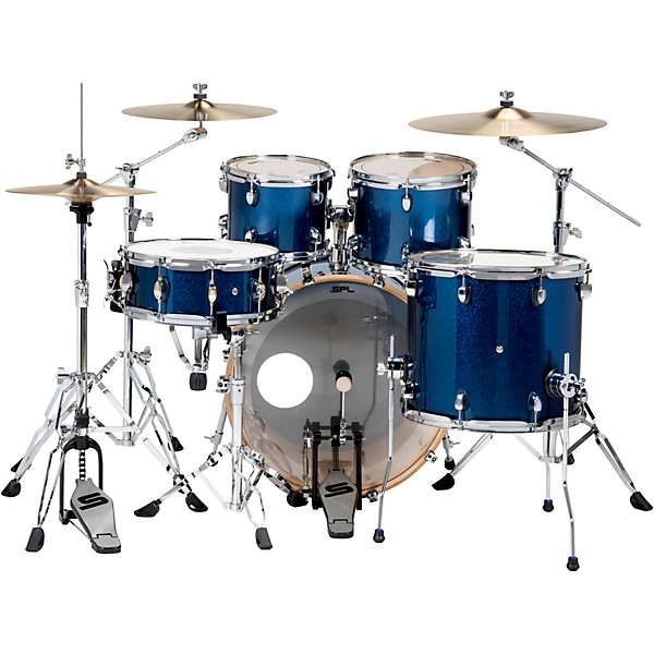 Sound Percussion Labs Velocity Shell Pack With SABIAN B8X Performance Pack Cobalt Sequin