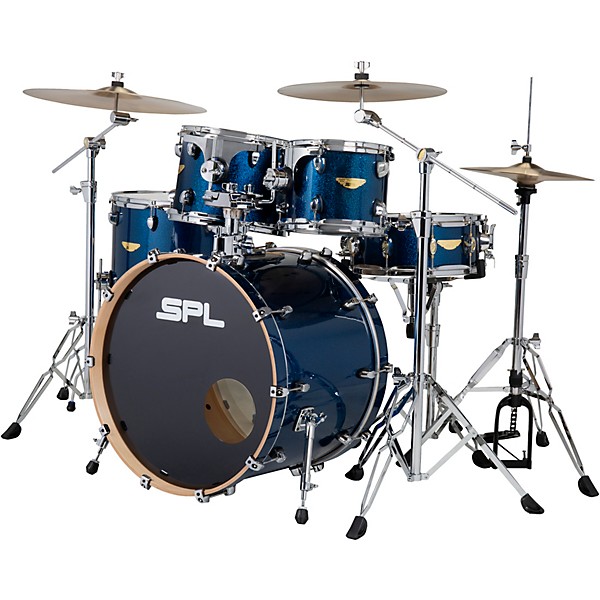 Sound Percussion Labs Velocity Shell Pack With SABIAN B8X Performance Pack Cobalt Sequin