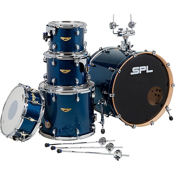 Sound Percussion Labs Velocity Shell Pack With SABIAN B8X Performance Pack Cobalt Sequin