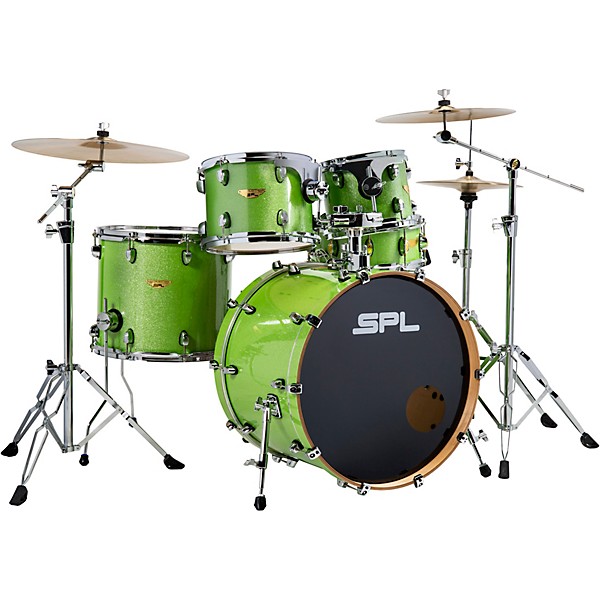 Sound Percussion Labs Velocity Shell Pack With SABIAN B8X Performance Pack Spring Green
