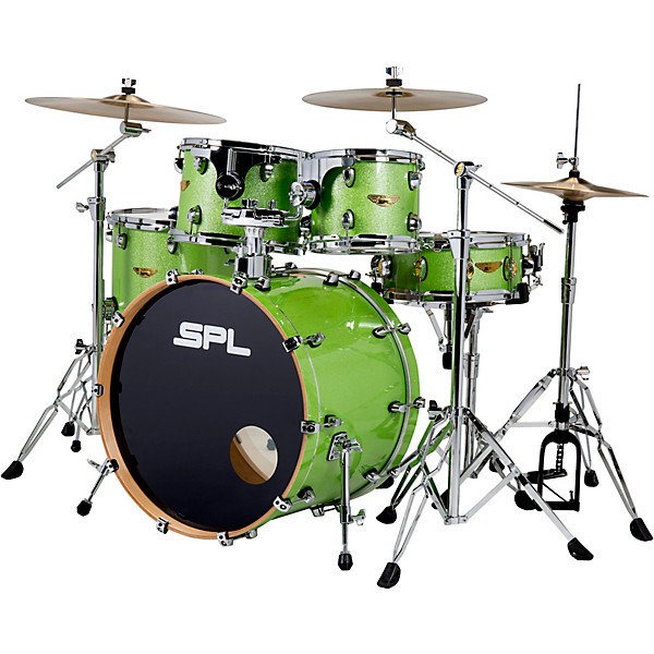 Sound Percussion Labs Velocity Shell Pack With SABIAN B8X Performance Pack Spring Green