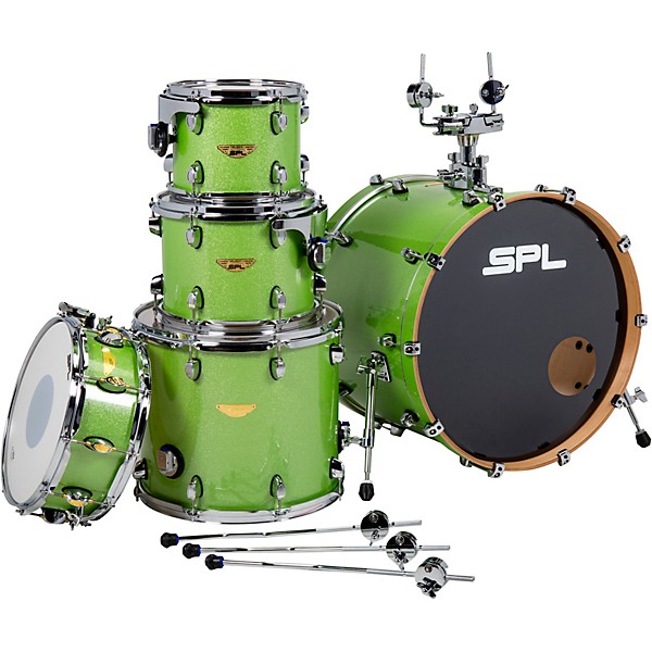 Sound Percussion Labs Velocity Shell Pack With SABIAN B8X Performance Pack Spring Green