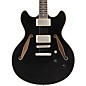 D'Angelico Excel DC Tour Semi-Hollow Electric Guitar With Supro Bolt Bucker Pickups and Stopbar Tailpiece Solid Black thumbnail