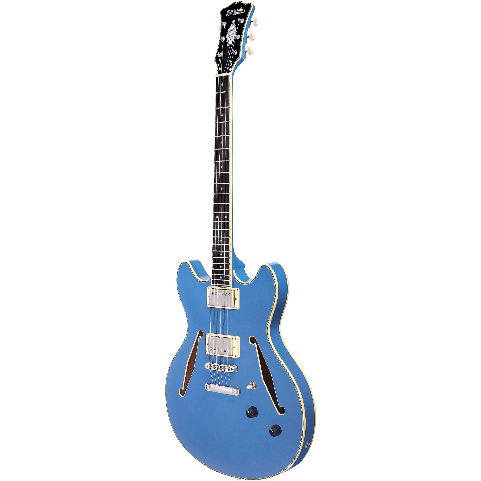 D'Angelico Excel DC Tour Semi-Hollow Electric Guitar With D'Angelico Excel DC Tour Semi-Hollow Electric Guitar With