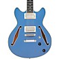 D'Angelico Excel Mini DC Tour Semi-Hollow Electric Guitar With Supro Bolt Bucker Pickups and Stopbar Tailpiece Slate Blue thumbnail