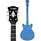 D'Angelico Excel Mini DC Tour Semi-Hollow Electric Guitar With Supro Bolt Bucker Pickups and Stopbar Tailpiece Slate Blue