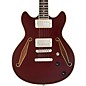 D'Angelico Excel Mini DC Tour Semi-Hollow Electric Guitar With Supro Bolt Bucker Pickups and Stopbar Tailpiece Solid Wine thumbnail