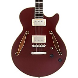 D'Angelico Excel SS Tour Semi-Hollow Electric Guitar With Supro Bolt Bucker Pickups and Stopbar Tailpiece Solid Wine