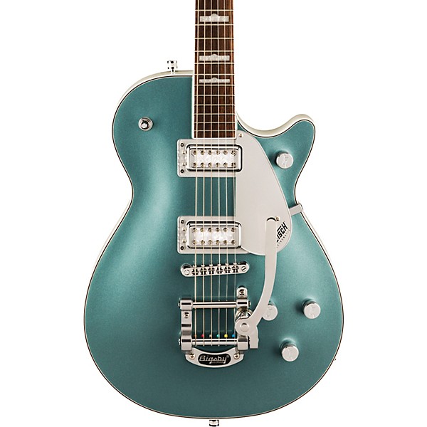 Gretsch Guitars G5230T-140 Electromatic Jet FT Single-Cut With Bigsby 140th Anniversary Electric Guitar Two-Tone Stone Pla...