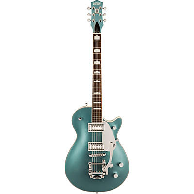 Gretsch Guitars G5230t-140 Electromatic Jet Ft Single-Cut With Bigsby 140Th Anniversary Electric Guitar Two-Tone Stone Platinum/Pearl Platinum for sale